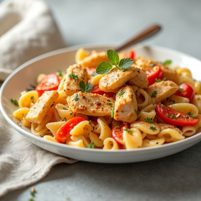 Creamy Cajun Chicken Pasta with Bell Peppers