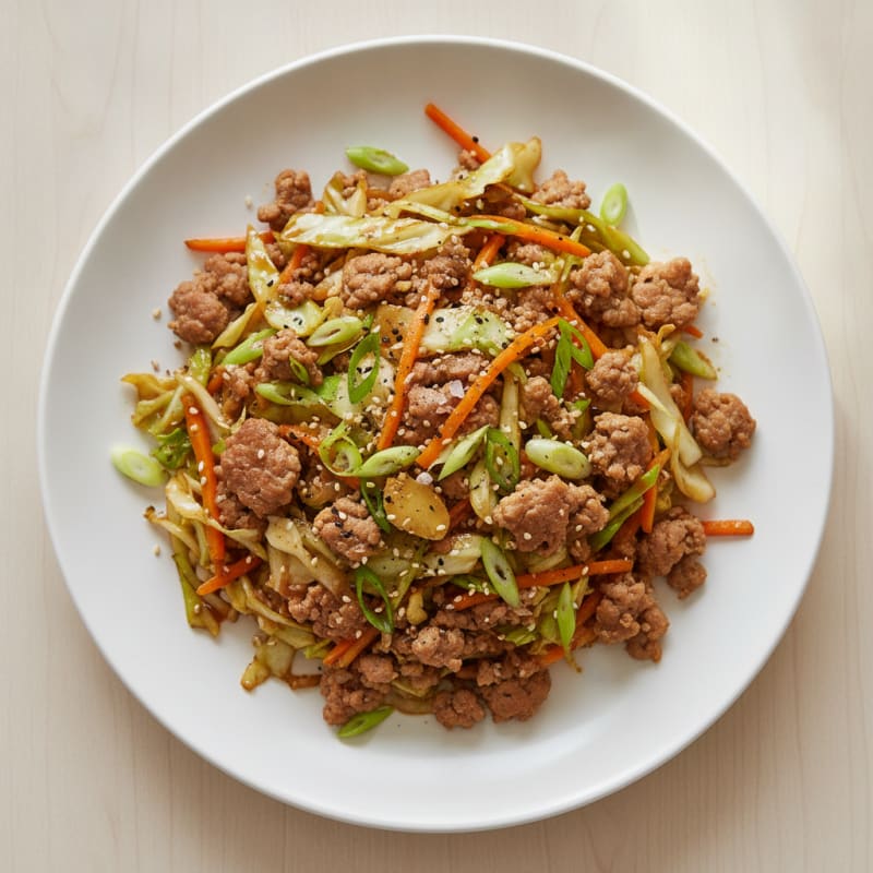 Savory Cabbage and Pork Stir-Fry