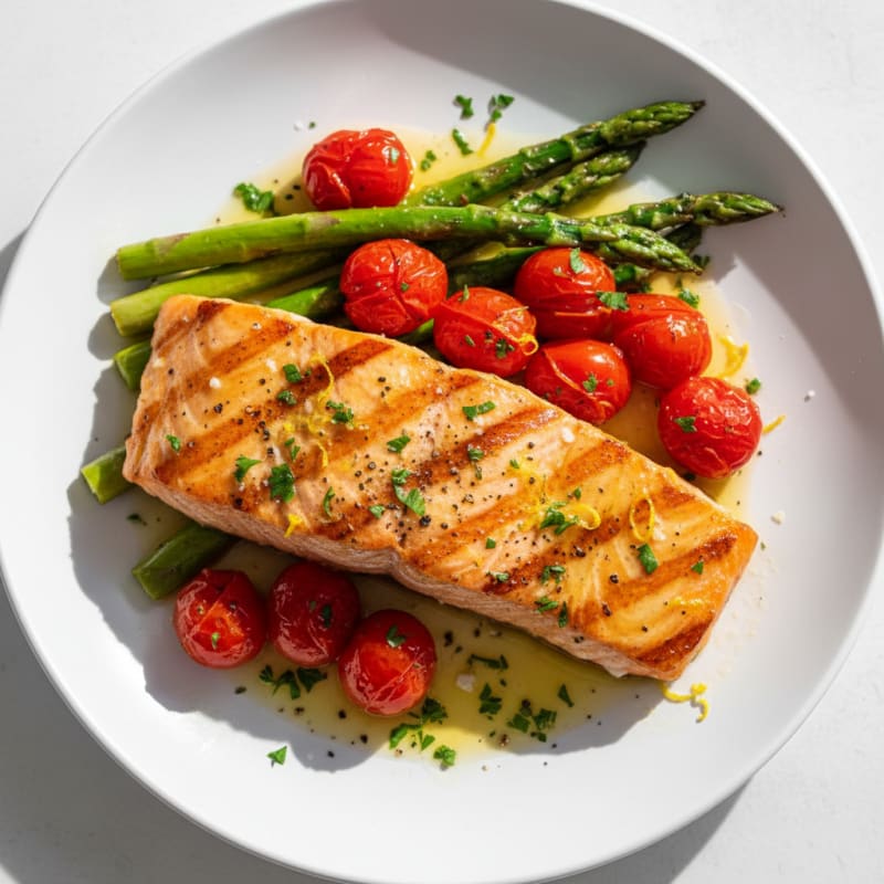 Golden Lemon-Herb Grilled Salmon