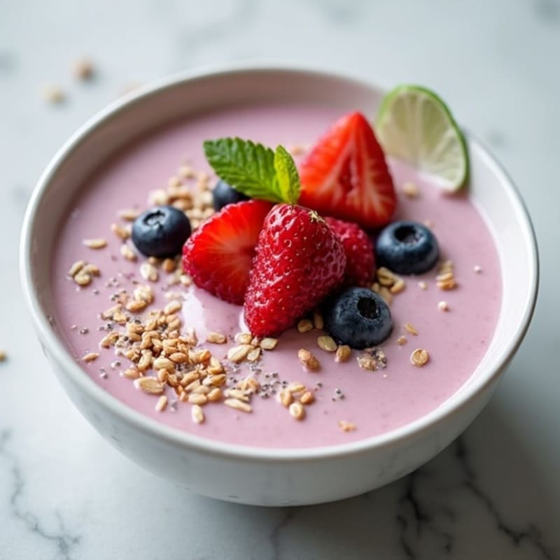 Creamy Greek Yogurt Protein Pudding with Berries