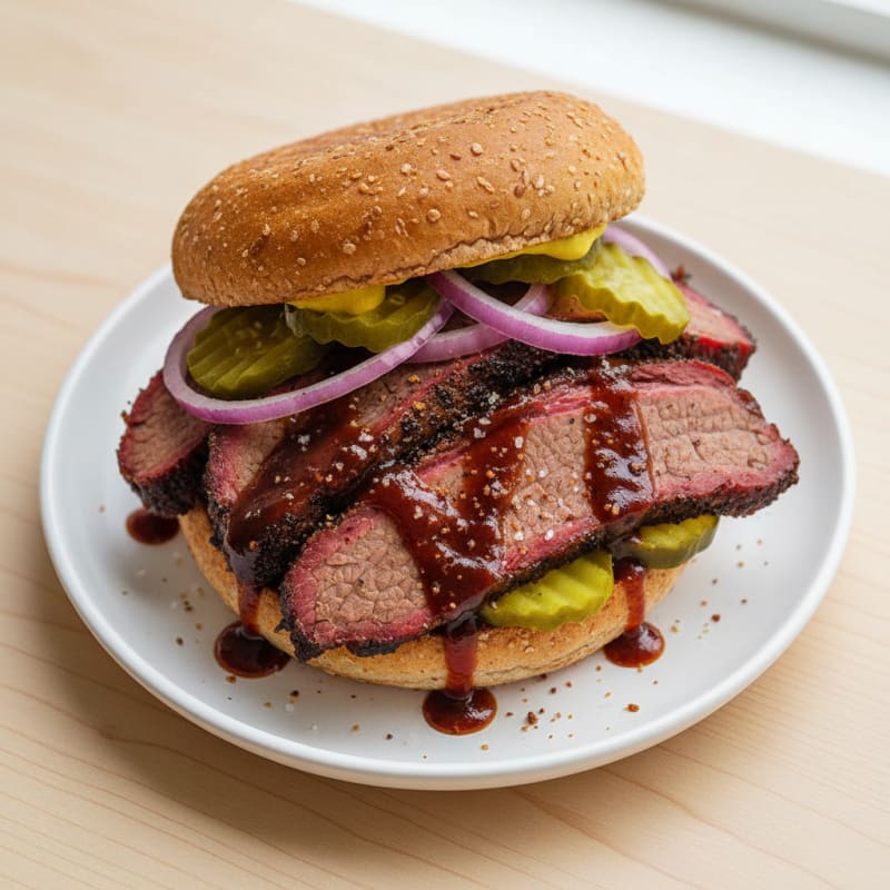 Smoky Texas Brisket Sandwich