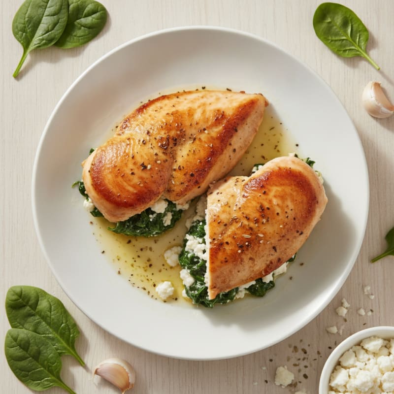 Spinach and Feta Stuffed Chicken