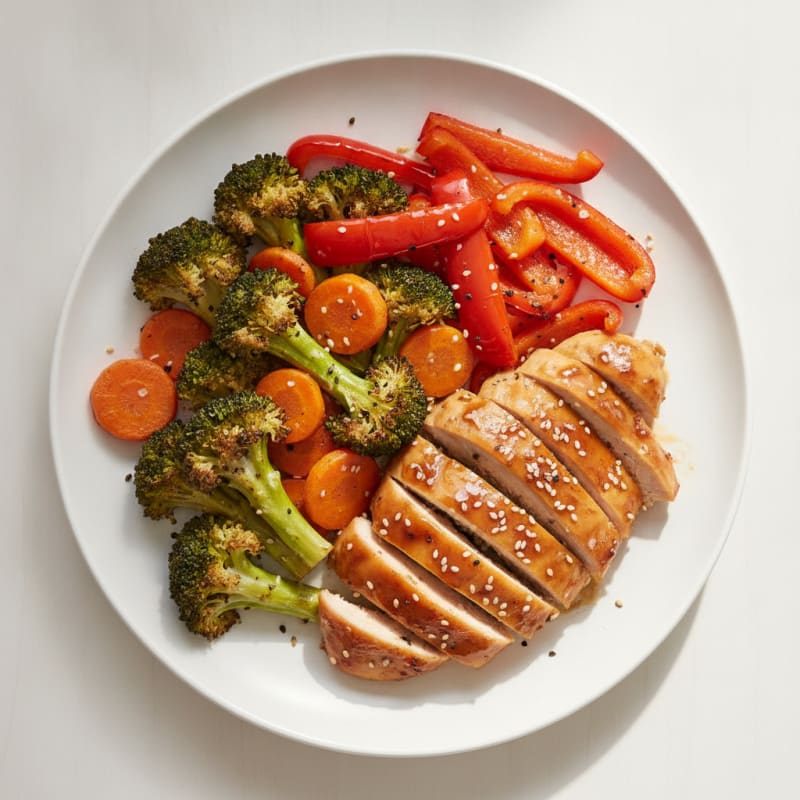 Clean Teriyaki Chicken with Roasted Vegetables