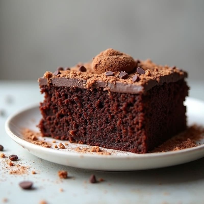 Protein-Rich Dark Chocolate Almond Flour Cake