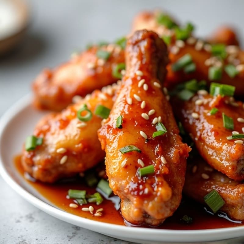 Crispy Baked Honey-Garlic Chicken Wings