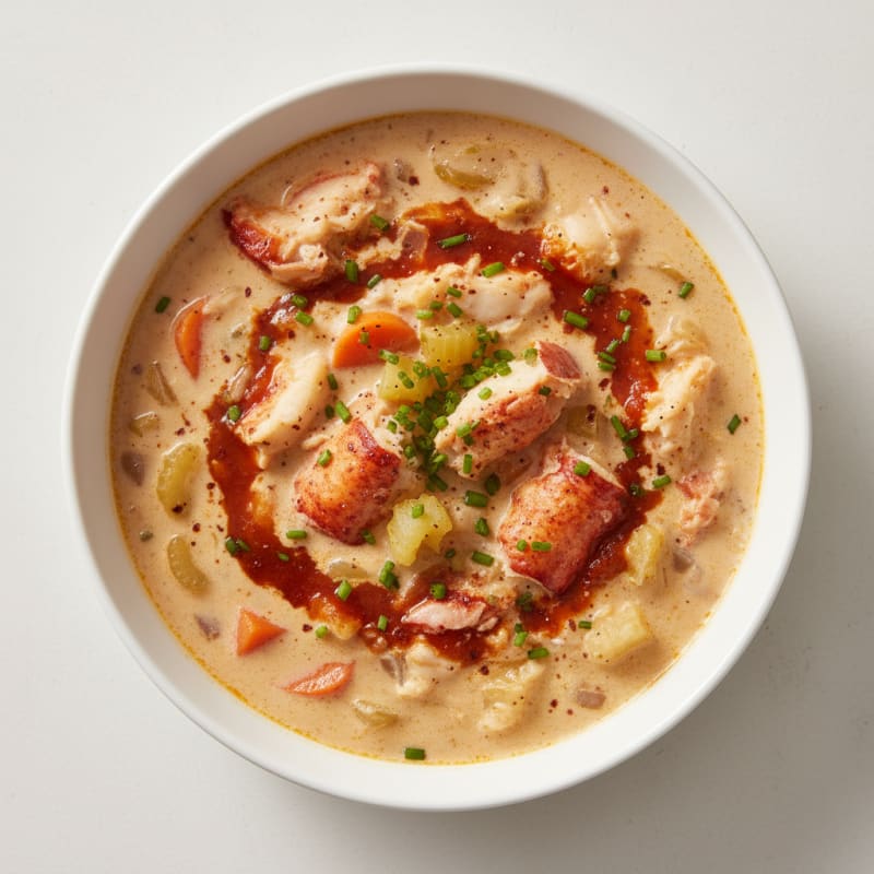 Creamy Lobster Bisque with Sherry