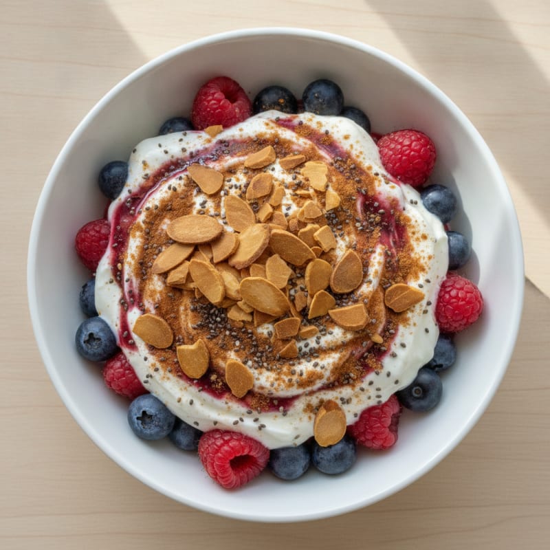 Berry Almond Yogurt Parfait