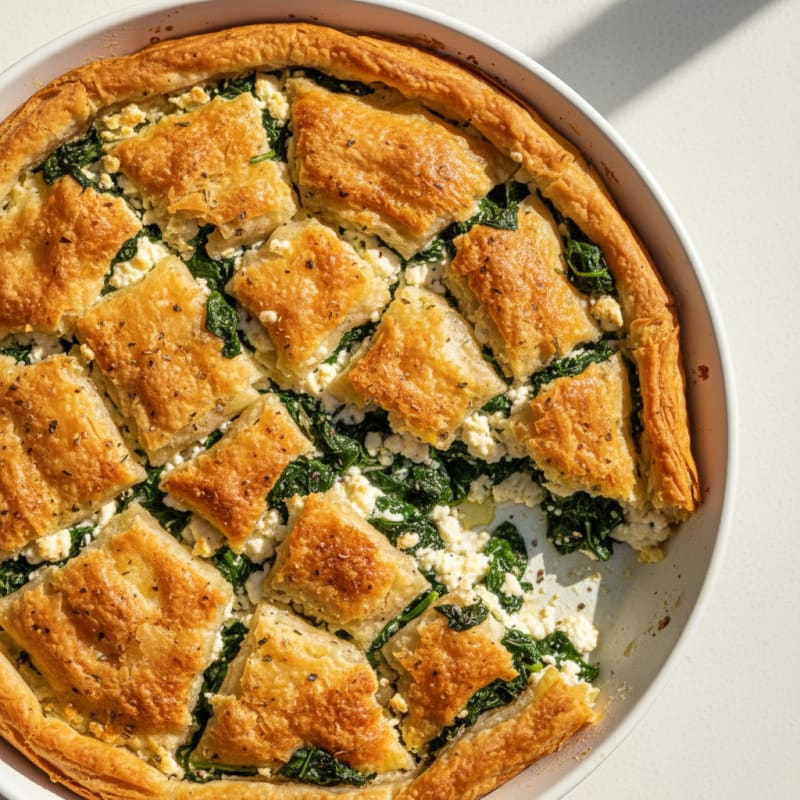 Crispy Spinach and Feta Phyllo Pie