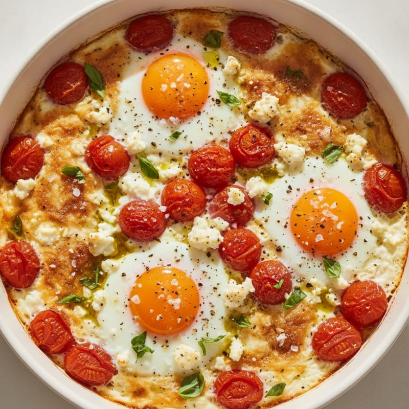 Baked Eggs with Roasted Tomatoes
