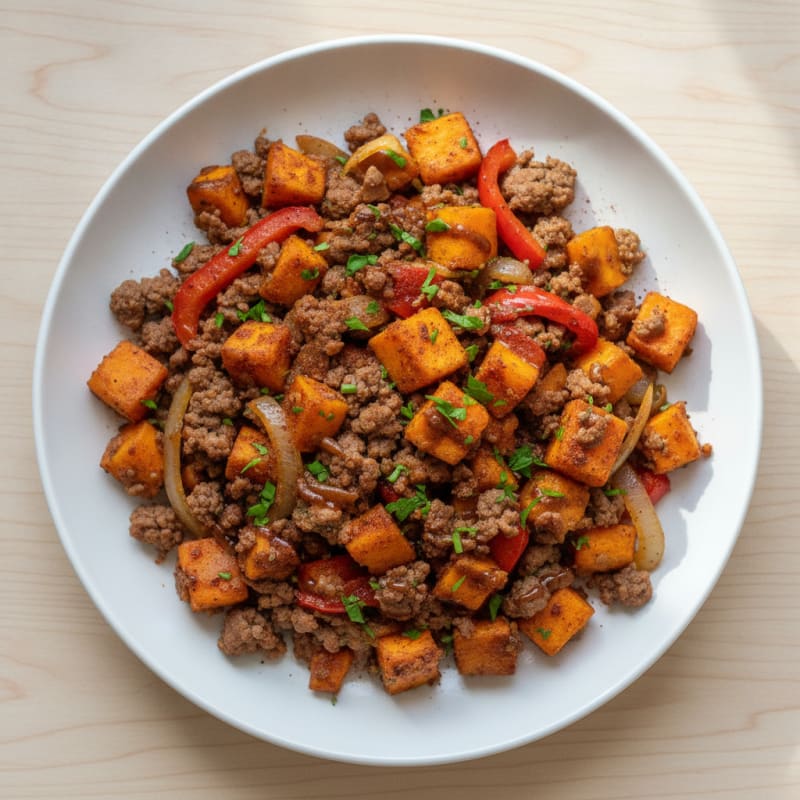 Sweet Potato and Beef Hash