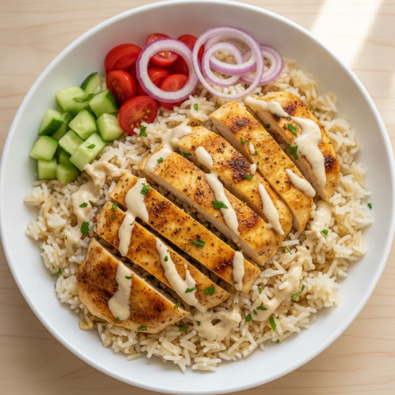 Chicken Shawarma Rice Bowl