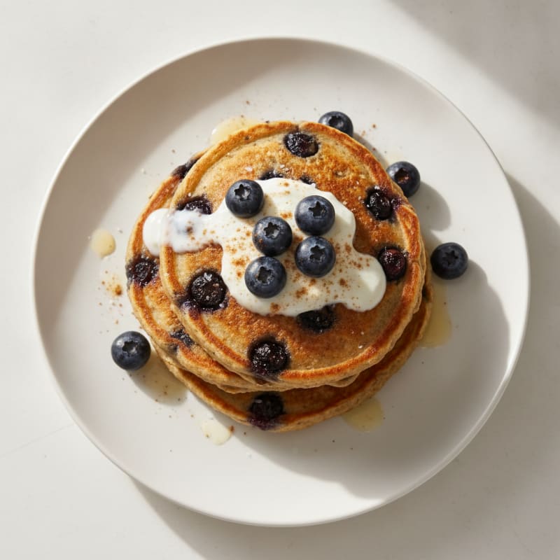 Protein-Packed Gluten-Free Blueberry Pancakes