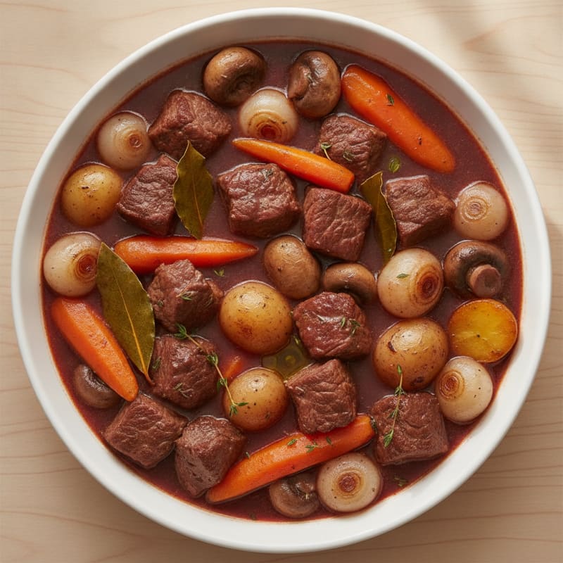 Classic French Beef Bourguignon