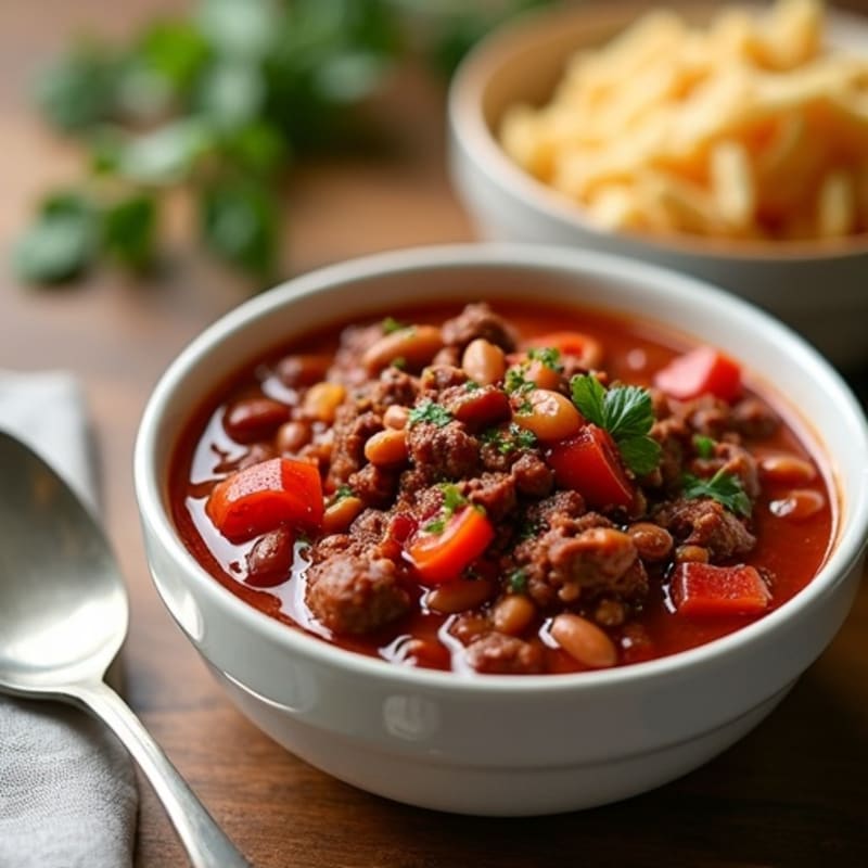 Hearty Slow Cooker Beef Chili