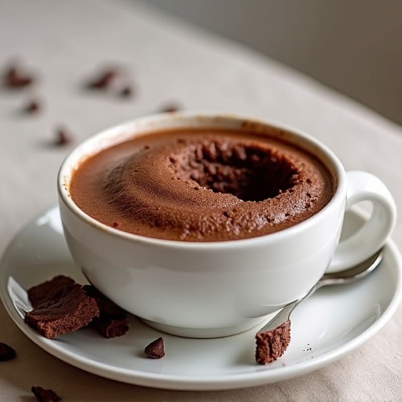 Healthy Chocolate Protein Mug Cake