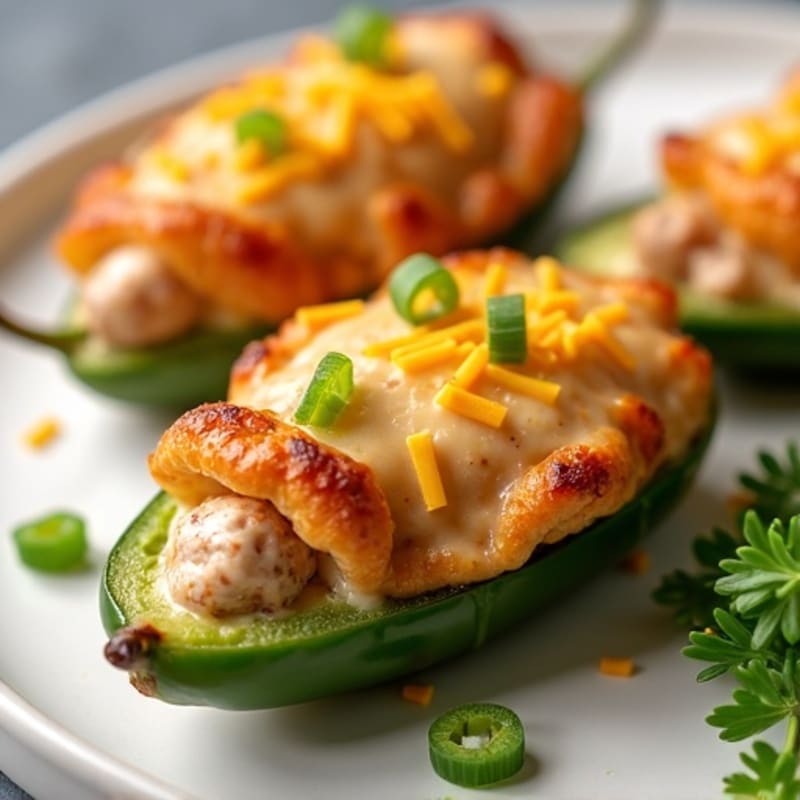 Creamy Spicy Baked Jalapeño Poppers