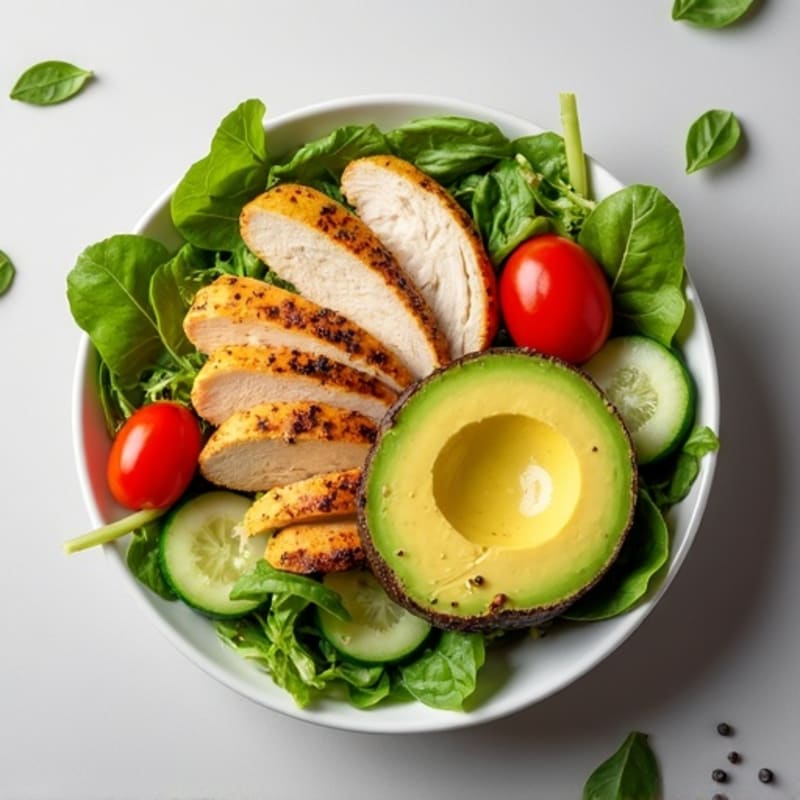 Crisp Avocado Salad Bowl