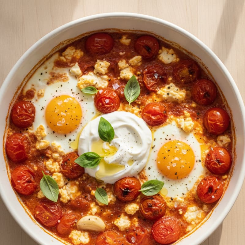 Baked Eggs with Roasted Tomatoes