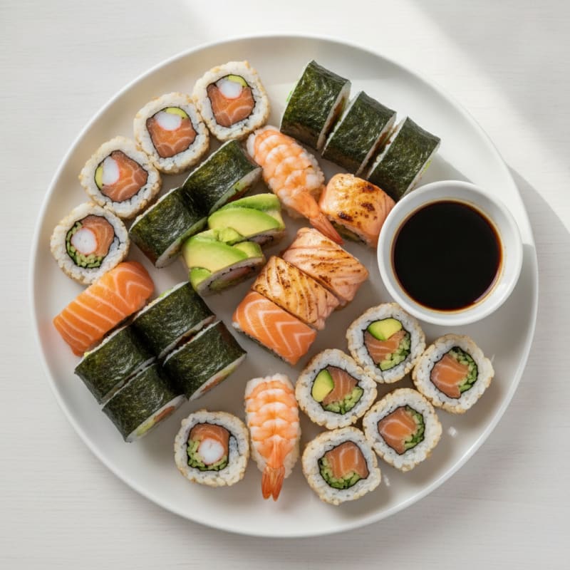 Assorted Fresh Sushi Rolls
