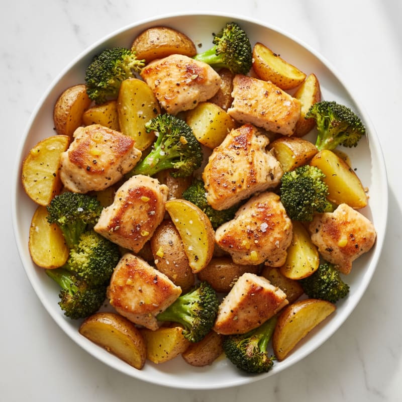 Sheet Pan Lemon Herb Chicken and Broccoli