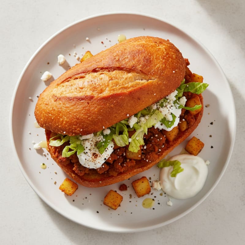 Pambazo with Chorizo and Potatoes