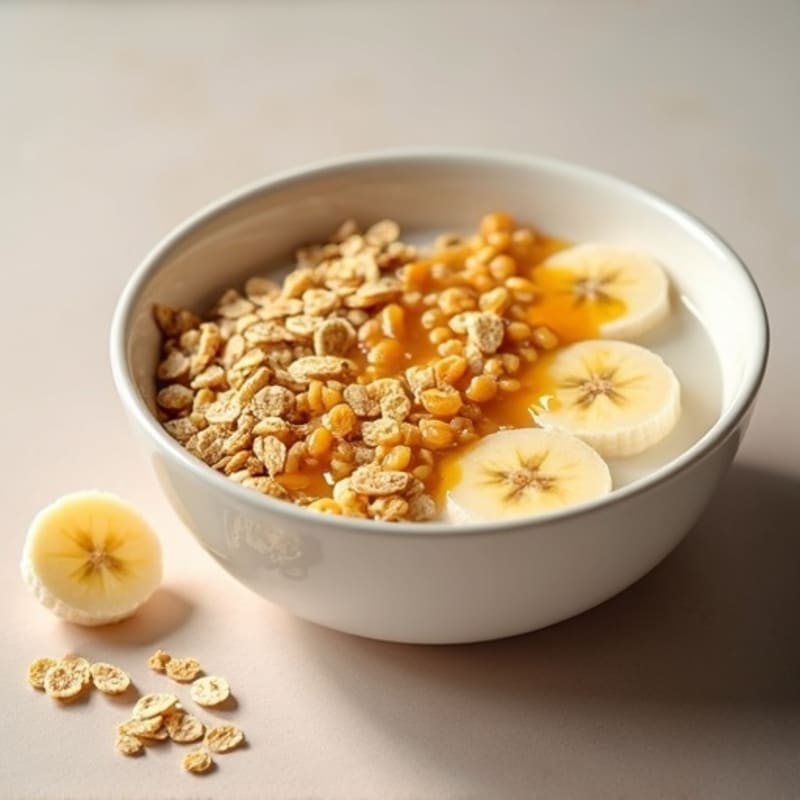 Creamy Caramelized Banana Protein Bowl