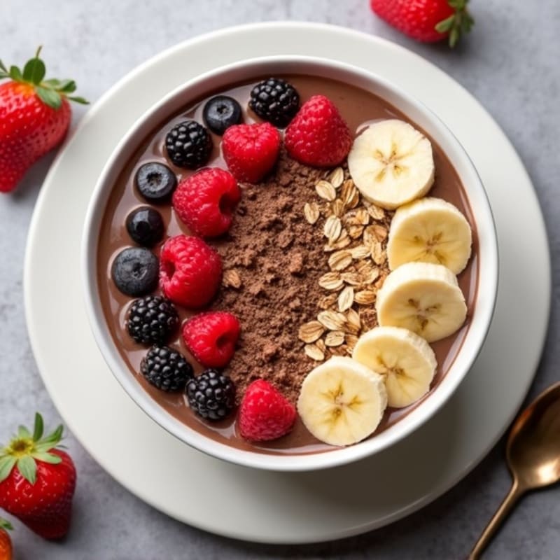 Protein-Packed Chocolate Cookie Smoothie Bowl