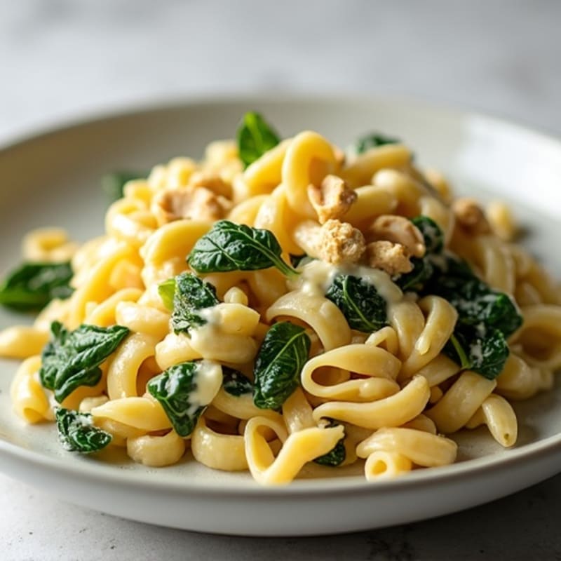 Healthy Creamy Cashew Alfredo Pasta
