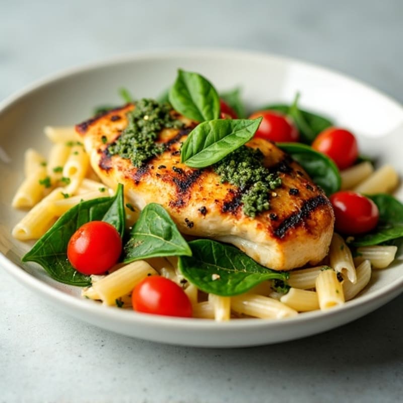 Fresh Pesto Chicken Pasta