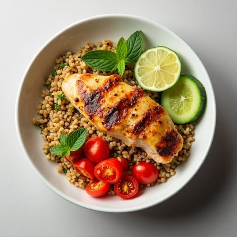 Roasted Chicken and Herb Quinoa Bowl