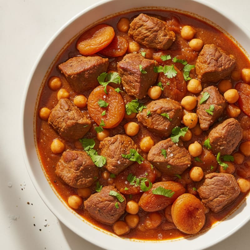 Spiced Lamb Tagine with Apricots
