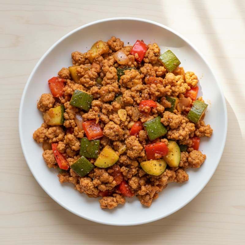 Ground Turkey and Vegetable Skillet