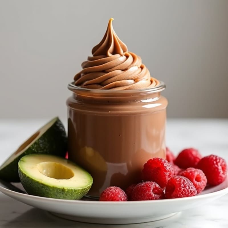 Silky Chocolate Protein Pudding with Almond Butter Swirl