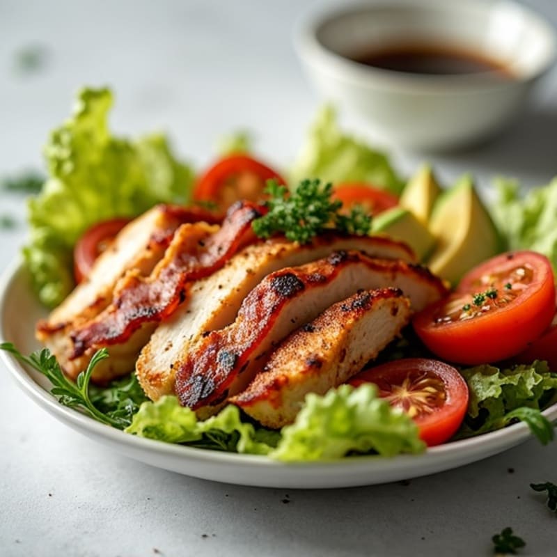Crispy Turkey Bacon BLT Salad