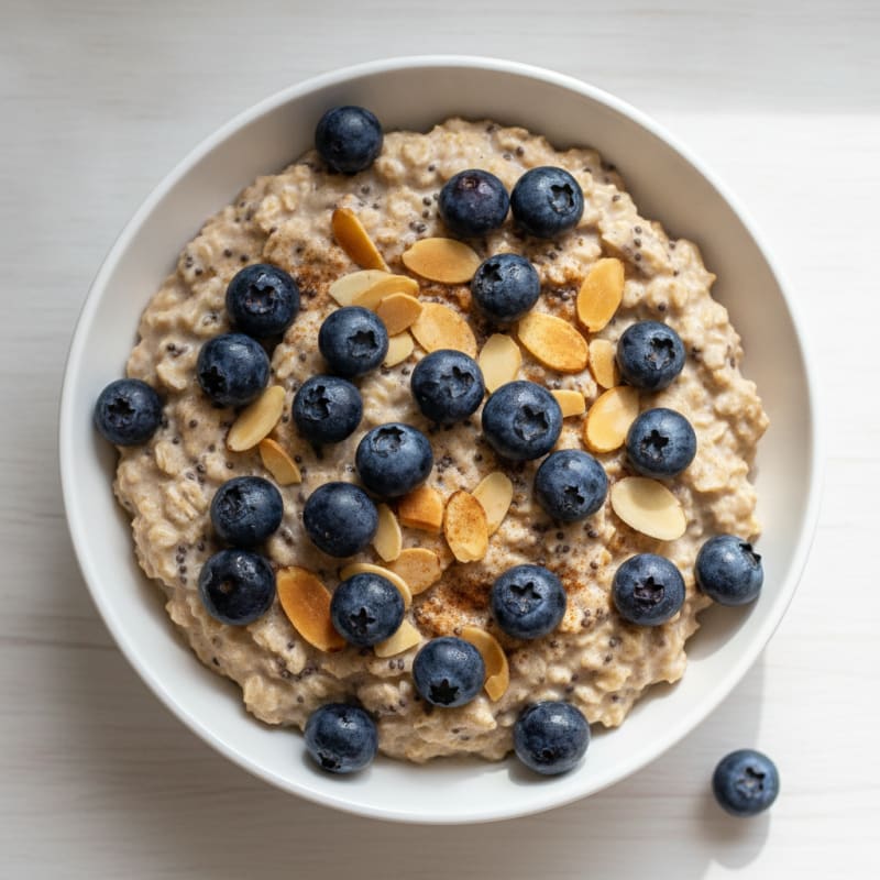 Blueberry Almond Overnight Oats