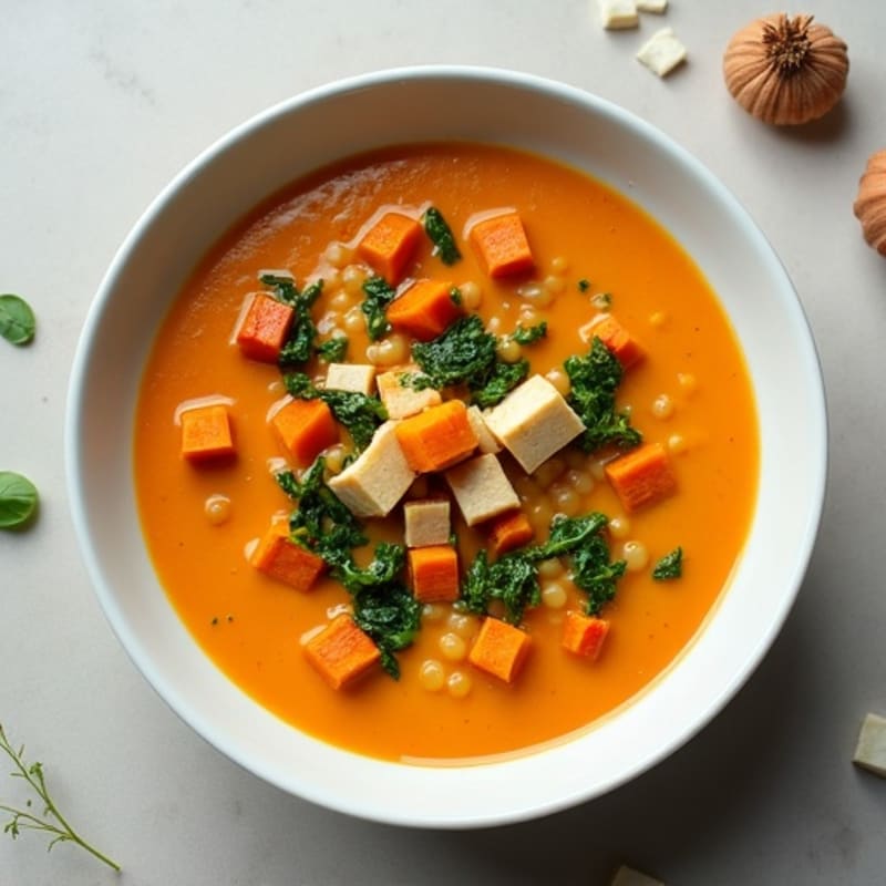 Creamy Sweet Potato Lentil Soup