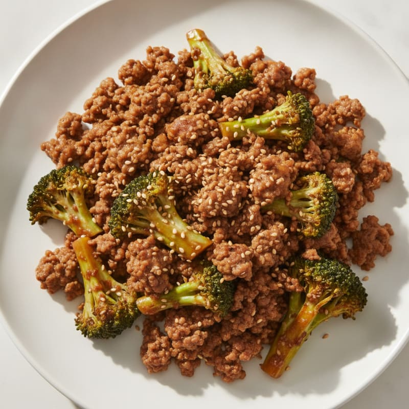 Ground Beef and Broccoli Stir-Fry