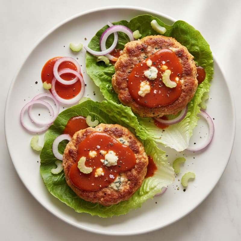 Buffalo Blue Cheese Burgers