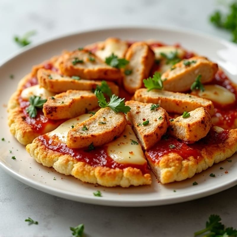 Crispy BBQ Chicken Cauliflower Crust Pizza