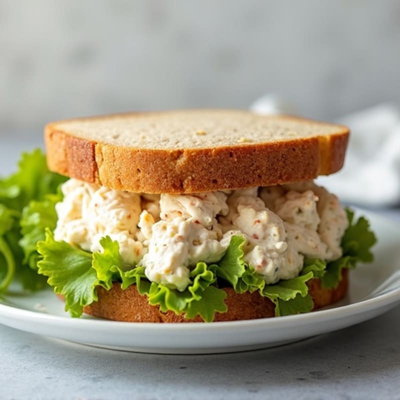 Healthy Creamy Chicken Salad Sandwich