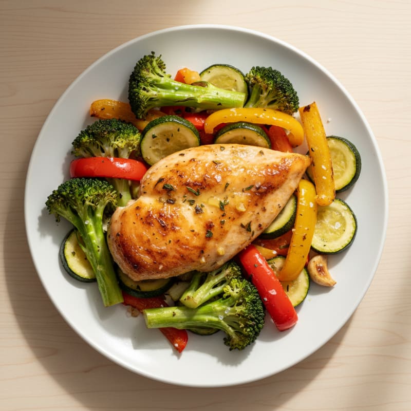 Lemon-Herb Chicken with Roasted Vegetables