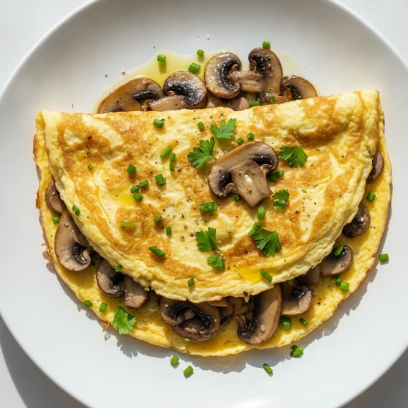 Mushroom and Herb Omelet