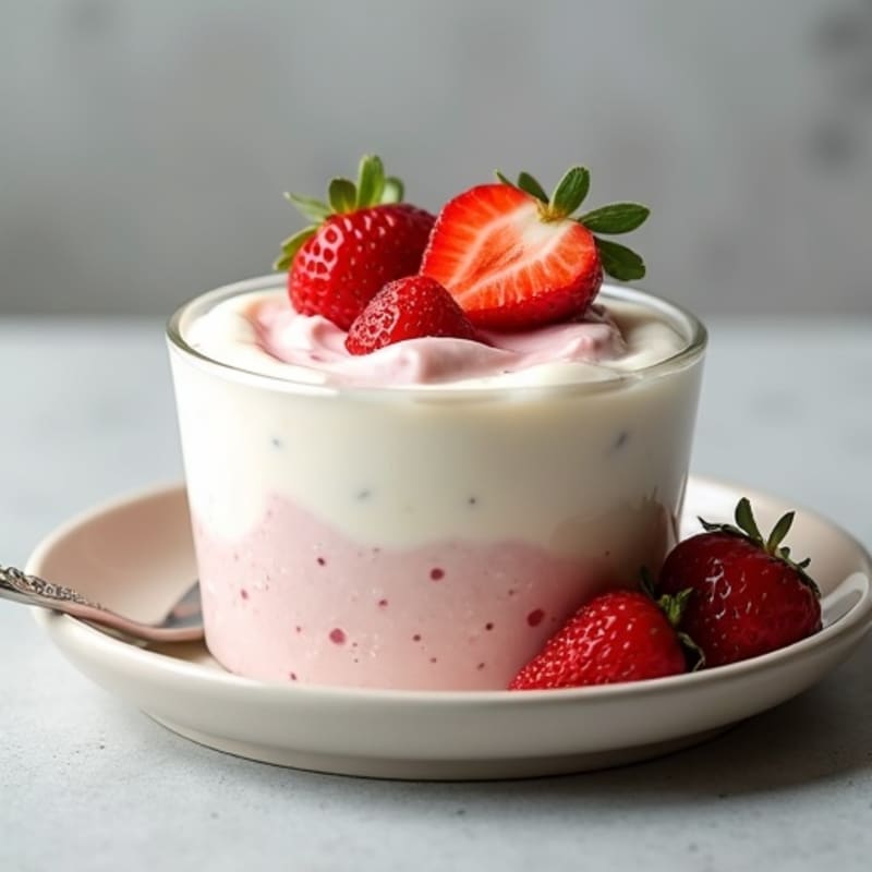 Silky Vanilla Protein Yogurt with Berries