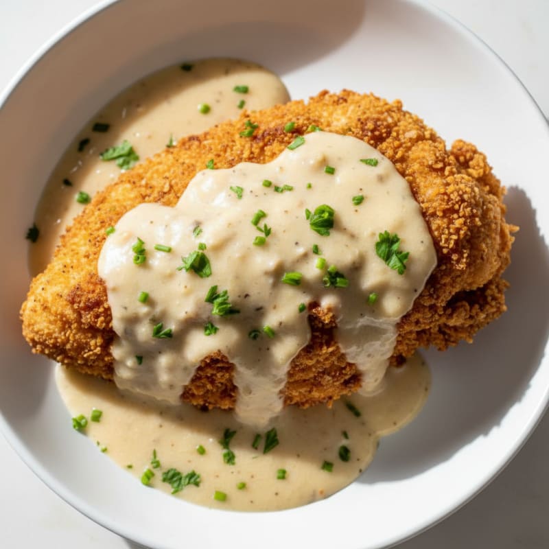 Buttermilk Fried Chicken with Creamy Gravy