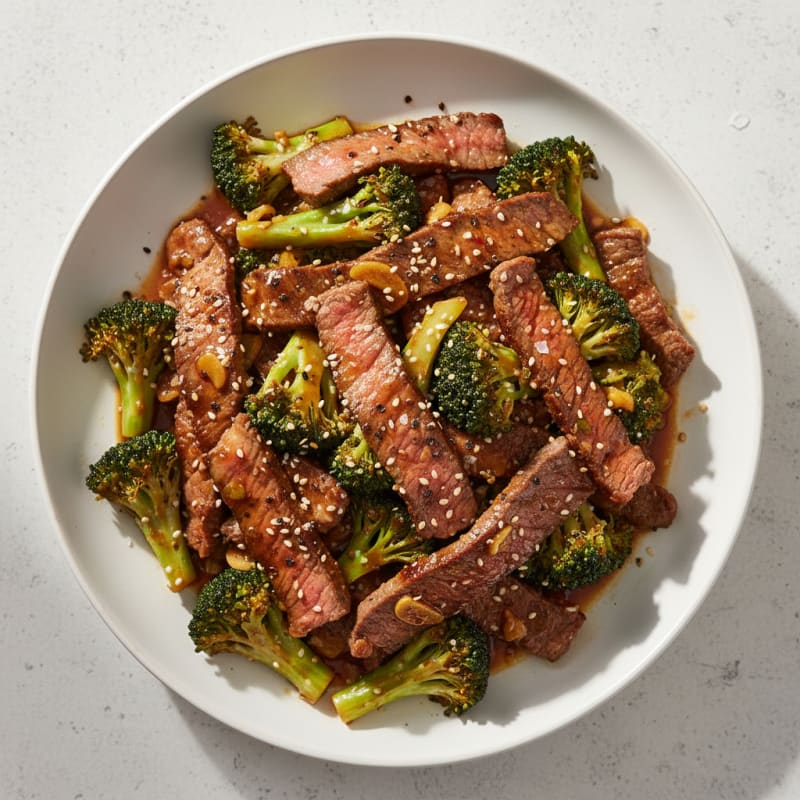 Sesame Beef and Broccoli Stir-Fry