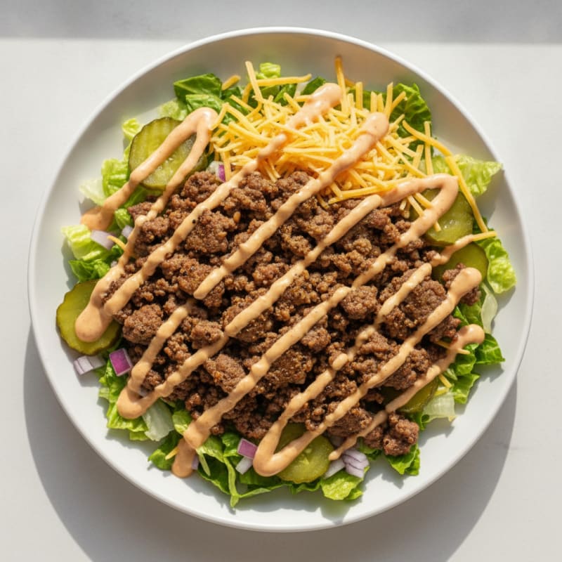 Big Mac Inspired Protein Bowl