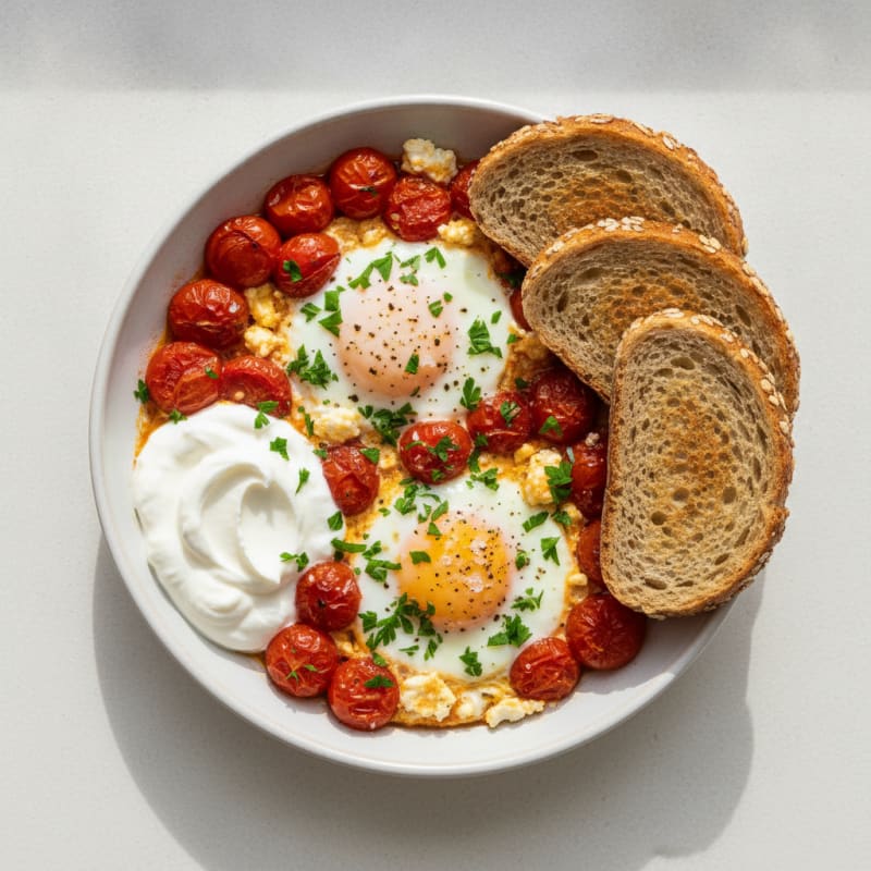 Baked Eggs with Roasted Tomatoes