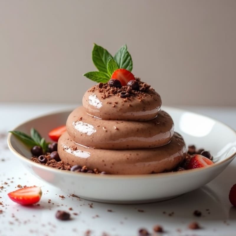 Chocolate Protein Mousse with Greek Yogurt