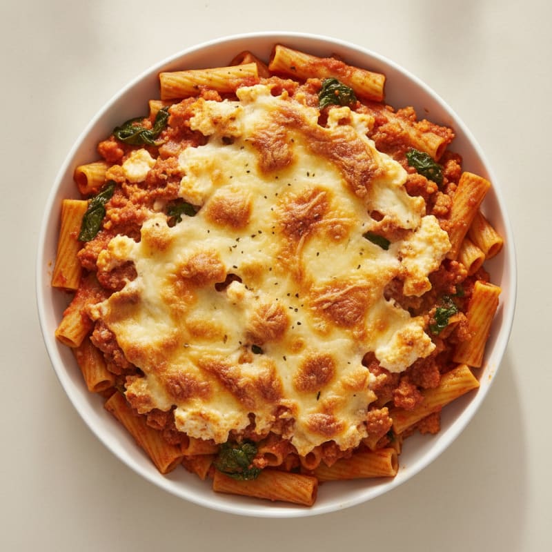 Baked Ziti with Ricotta and Marinara