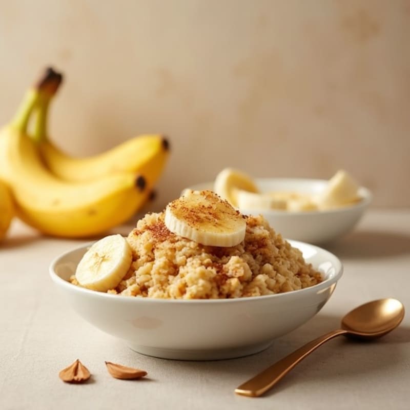 Creamy Banana Baked Oatmeal